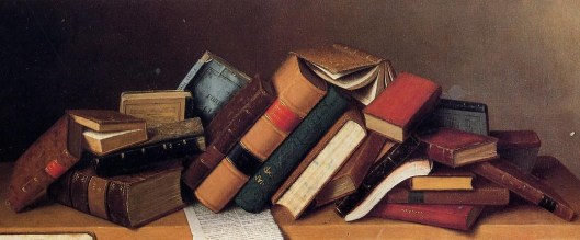 Job Lot Cheap by William Michael Harnett, 1878 {{PD}}