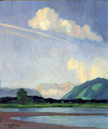 'Sunrise' Julius Exter Early 20th century {{PD}}