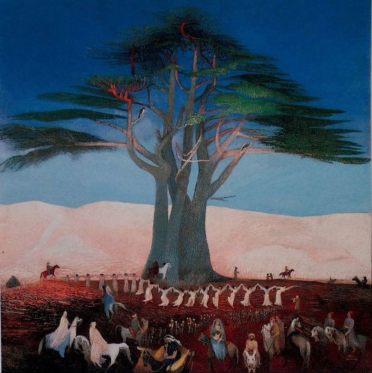 Csontváry Kosztka, Tivadar - Pilgrimage to the Cedars of Lebanon c1900 {{PD}}