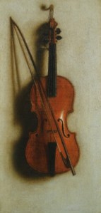 'Portrait of a violin' Jan van der Vaart {{PD}}
