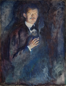 Edvard Munch  'Self-Portrait with Burning Cigarette' 1895 {{PD}}