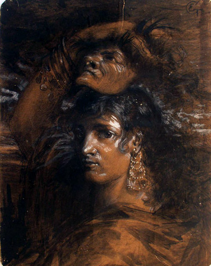 Eva Gonzalès - 'An actress with a mask' {{PD}}