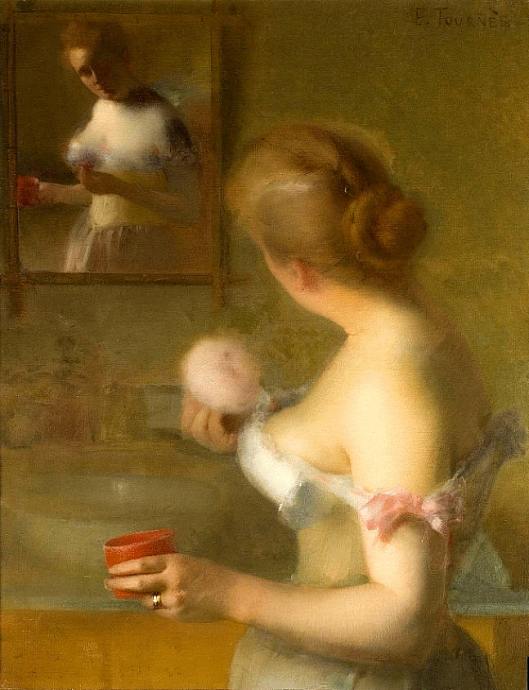 Étienne Tournes -' La Toilette' 1874 {{PD}}