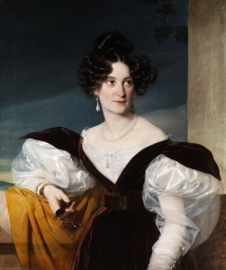 'Woman With Lorgnette' Artist Unknown, from the Epoche Louis-Philippe {{PD}}