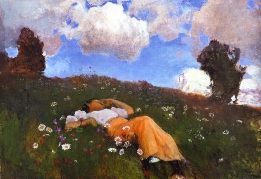 "Saimi in the Meadow" by Eero Järnefelt 1891 {{PD}}