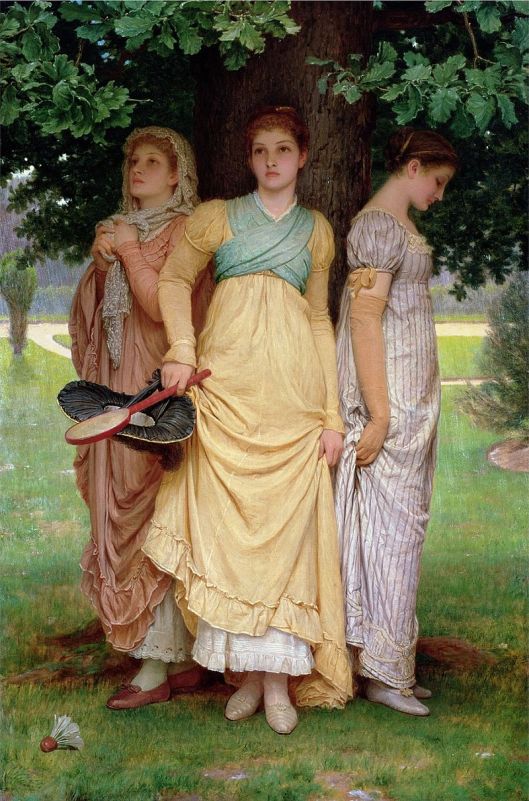 A Summer Shower, by Charles Edward Perugini 1888 {{PD}}