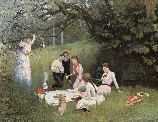 Le goûter sur l'herbe (1892) by Maurice Réalier-Dumas {{PD}}