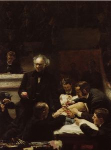 Portrait of Dr. Samuel D. Gross (The Gross Clinic) byThomas Eakins 1874 {{PD}}
