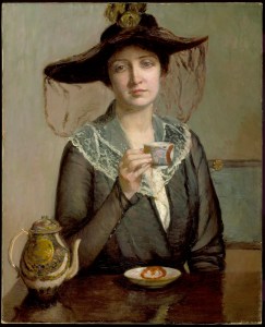 'A Cup of Tea' Lilla Cabot Perry {{PD}}