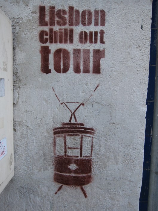 Lisbon "chill out" street art, Uploaded by tm Author: Bernt Rostad from Oslo, Norway Creative Commons Attribution 2.0 Generic