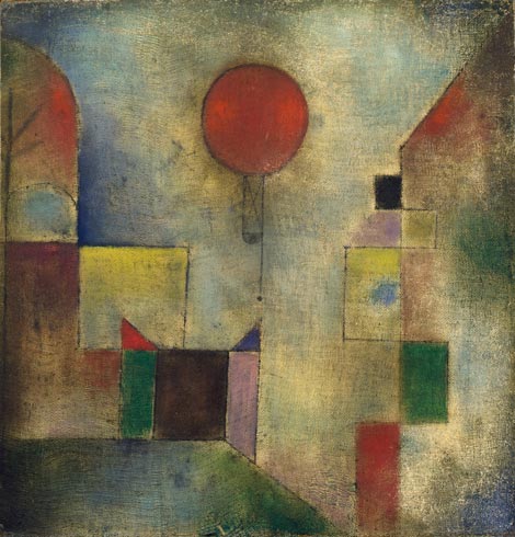 Paul Klee, Red Balloon (Roter Ballon), 1922 {{PD}}