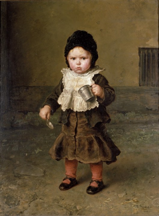 Don't make the mistake of believing that because you're angry, that means you're right. Ludwig Knaus - Mein Napf ist leer (1886) {{PD}}