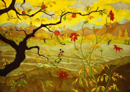 Paul Ranson. Apple Tree with Red Fruit, (c.1902) {{PD}}
