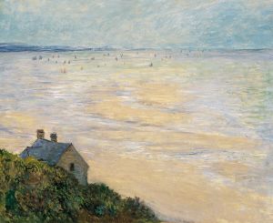 The Hut in Trouville, Low Tide (1881) By Claude Monet {{PD}}