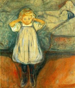 Edvard Munch - Death and the Child (1899) {{PD}}