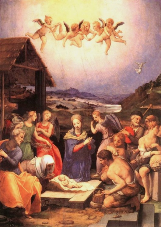 'Worship of the Shepherds' by Bronzino {{PD}}