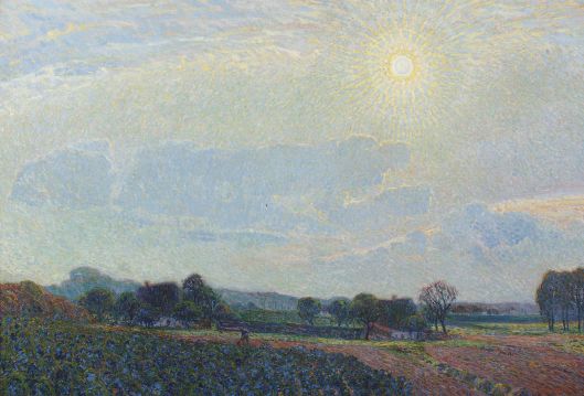 Even if it's not summer where you are, it may feel like it. 'Nevelzon (A sunny morning)' Leo Gestel 1910 {{PD}}