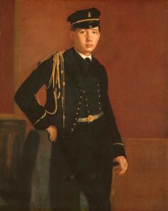 Edgar Degas - 'Achille De Gas in the Uniform of a Cadet' c1856 {{PD}}