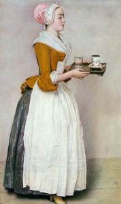 Das Schokoladenmädchen (Fräulein Baldauf) (1744) Jean-Étienne Liotard {{PD}}
