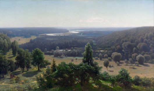 Jūlijs Feders - 'The Gauja Valley' 1890 {{PD}}