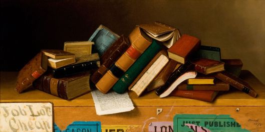 'Job Lot Cheap' by William Michael Harnett 1878 {{PD}}