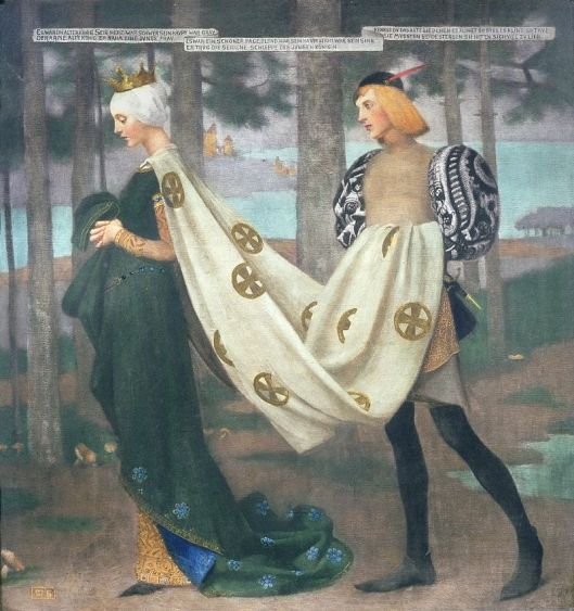 Marianne Stokes - 'The Queen and the Page' 1895 {{PD}}
