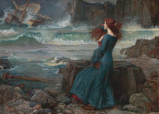 'Miranda -- The Tempest' 1916 John William Waterhouse {{PD}}