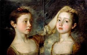 Thomas Gainsborough - 'Mary and Margaret Gainsborough, the artist's daughters' c1758 {{PD}}